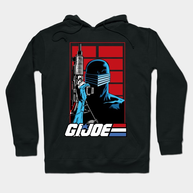 Snake Eyes Yo Joe Hoodie by MikeBock